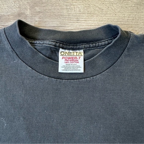 80s Vintage Black Widows Barbary Coast Saloon black t shirt single stitch oneita - Picture 7 of 7